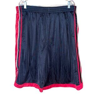Nordictrack Mens XXL Black & Red Athletic Shorts Elastic Waistband & Drawstring
